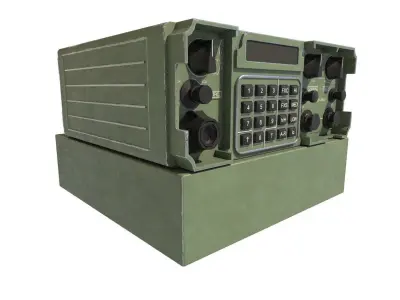 VHF Radio Military Low-poly 3D model