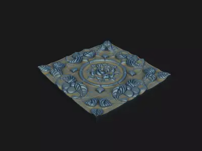 pattern vintage rococo baroque gothic antique luxury  3D print model