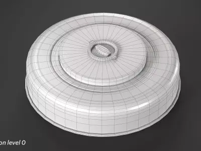 M6 Anti-Tank Mine High-Poly 3D model