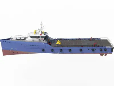 CREW SUPPLIER VESSEL 3D model