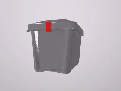 Plastic box 3D model purchase