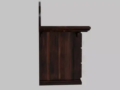 Unique Apothecary Table Nightstand Low-poly 3D model