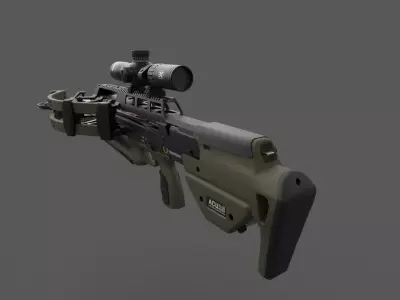 Military Bow Low-poly 3D model