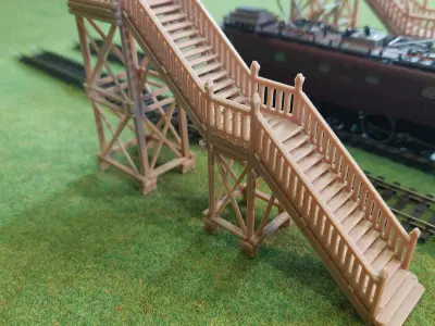 Wooden passage between platforms 1-87 FDM 3D print model