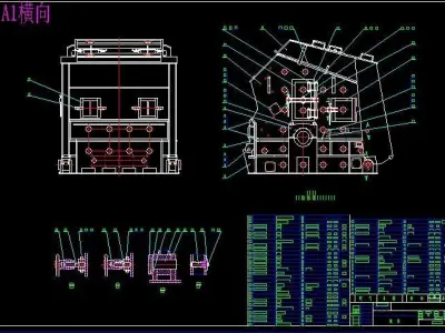 PF-1214 IMPACT CRUSHER COMPLETE DRAWING 3D model