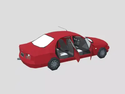 Proton Wira  Low-poly 3D model