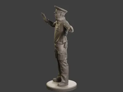 Male Slovac Traffic Police STP 005 3D print model