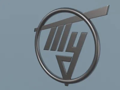 TU aircraft logo model 3D model