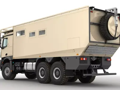 Camper Truck 6X6 3D model