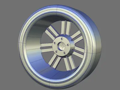 Aston Martin One 77 Front Wheel Free 3D model
