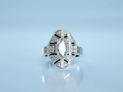 Antique Ring  3D print model buy