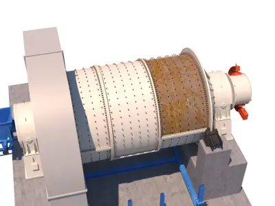 molino de bolas01 3D model