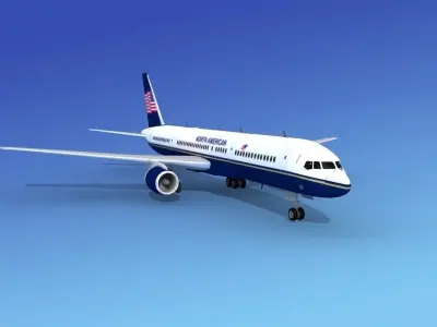 Boeing 757-200 North American 3D model