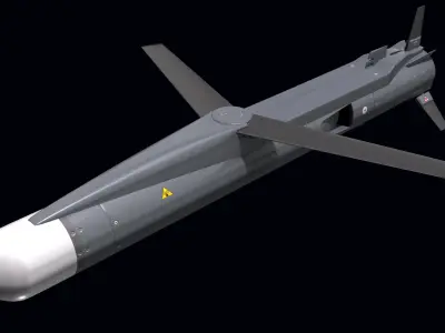 SPEAR missile 3D model