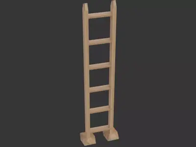 ladder  stair  wood lader   wood ladder Free low-poly 3D model