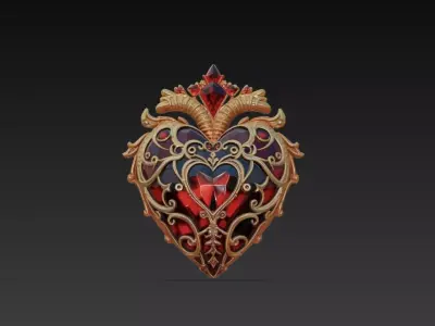 Magic heart 3D model