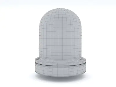 Warning Light  Blue Orange Red Low-poly 3D model