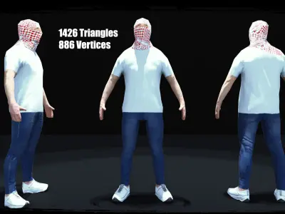 Urban Terrorist - LITE Low-poly 3D model