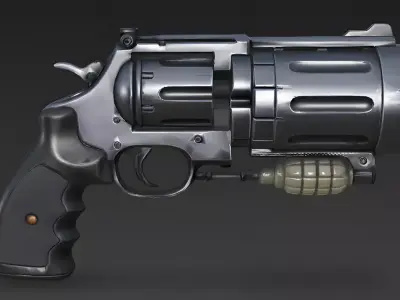 Realistic Handheld Egg Grenade Launcher 3D Model 3D Model Low-poly 3D model