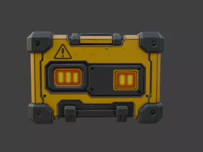 Ammo Crate Low-poly 3D model