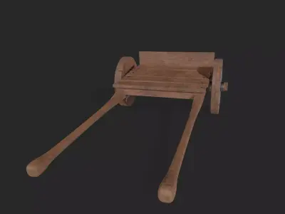 Old Cart Low-poly 3D model purchase