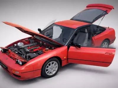 Nissan 200  Low-poly 3D model