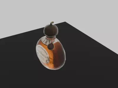 Chestnut Perfume Bottle 50ml DVL 3D Studio  Low-poly 3D model