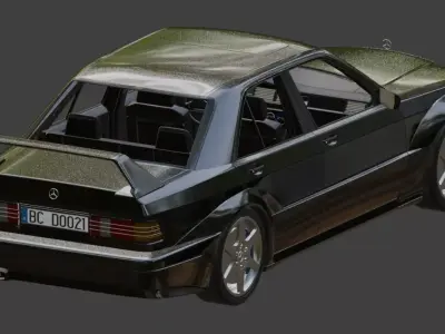 Mercedes-Benz 190E  3D model purchase