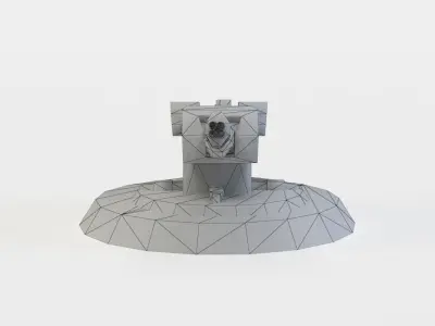 Plasma weapon Low-poly 3D model