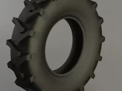 Tractor Tire 3D model by PolyTab