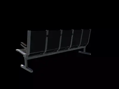 Waiting Room Chairs 04 3D model