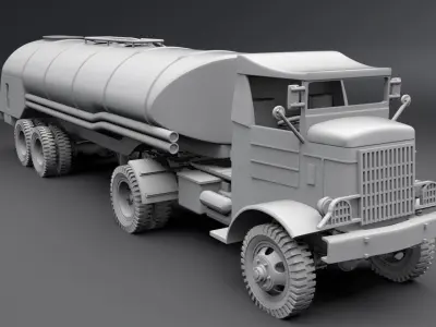 Autocar U7144T Scale model 3D print model