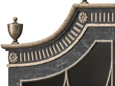 ebanista saville showcase cabinet 3D model