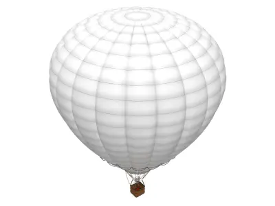 hot air balloon 3D model 6
