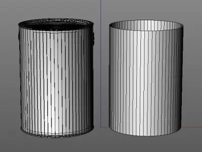 Gallon paint can with plastic handle  3D model purchase