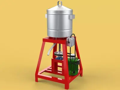 SPINNER MACHINE DEHYDRATOR DRAINER FILTER FOOD CENTRIFUGAL DRYER 3D model