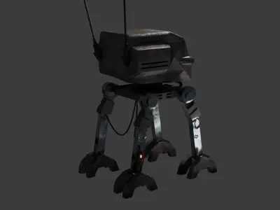 Scout Titan Mech  Low-poly 3D model