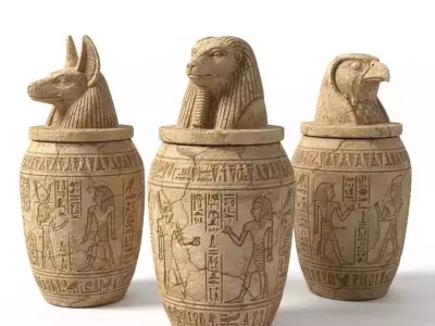 Ancient Egyptian Civilization  Cyber Guardians 3D Collection 3D Model Pack