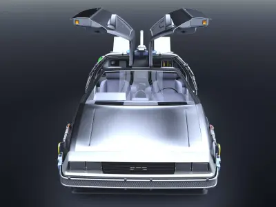 DeLorean DMC12 Time Machine Part II Edition 3D model