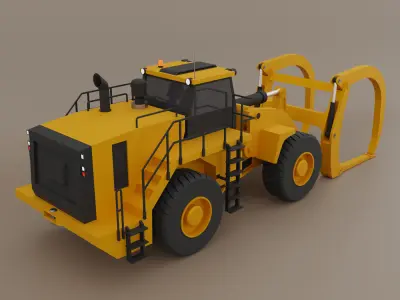 Millyard Arrangement Loader - Heavy Vehicle Low-poly 3D model