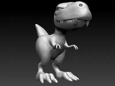 stylized dinosaur Free 3D model