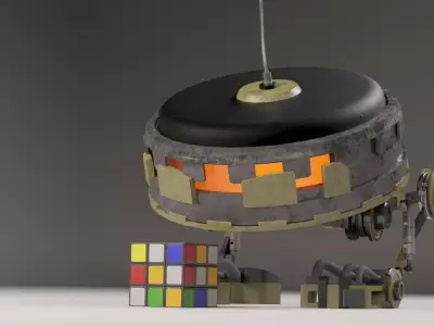  RoBi the robot Low-poly 3D model