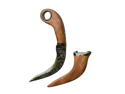 Karambit Traditional Weapon From West Sumatra Indonesia 3D model