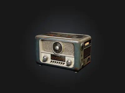 Realistic Radio Model Low-poly 3D model
