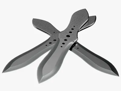 Knife Low-poly 3D model 27