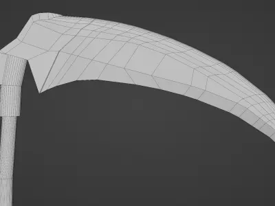 great scythe from Darksouls Low-poly 3D model