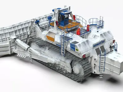 Komatsu Crawler Dozers D675E 3D model