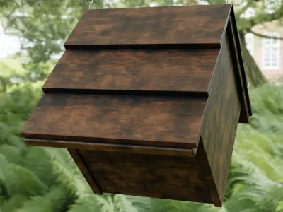 Realistic Bird House 3D model