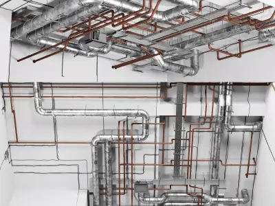 Industrial ceiling  3D model