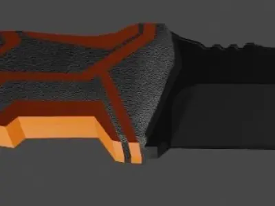 Survival Knife 3D model buy